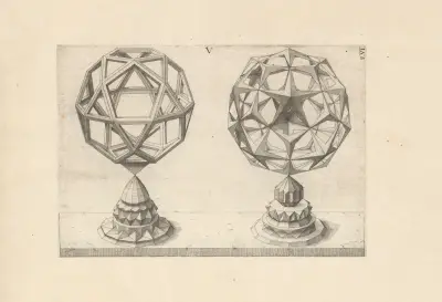 Perspectiva Corporum Regularium (Perspective of regular solids) Pl.30, Wenzel Jamnitzer