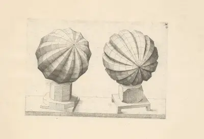 Perspectiva Corporum Regularium (Perspective of regular solids) Pl.32, Wenzel Jamnitzer