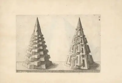 Perspectiva Corporum Regularium (Perspective of regular solids) Pl.37, Wenzel Jamnitzer