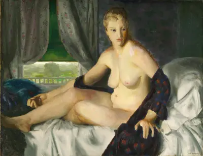 Akt z wachlarzem, George Wesley Bellows