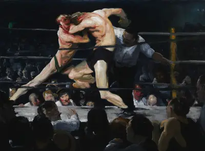 Walka na Sharkey's, George Wesley Bellows