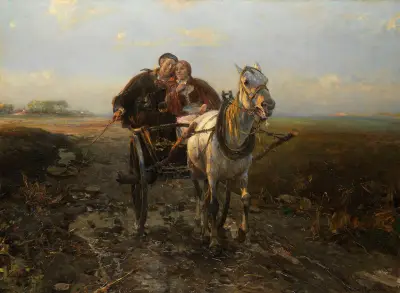 Glad vagnsutflykt av Alfred von Wierusz-Kowalski