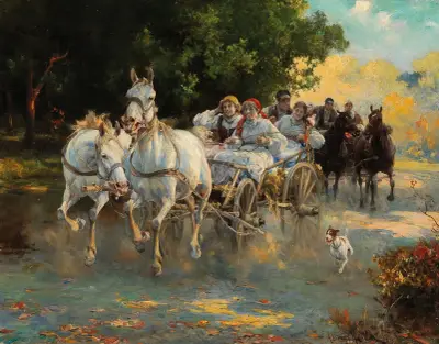 Bondbröllopet av Alfred von Wierusz-Kowalski