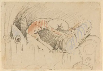 Die gestörte, aber glücklich wieder errungene Nachtruhe (Der Floh); 7 von Wilhelm Busch