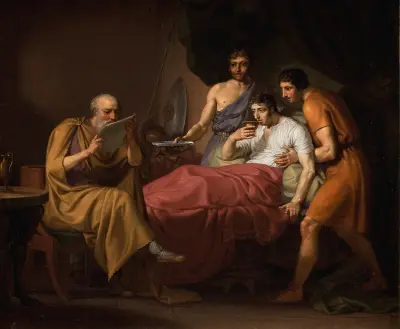 Alexander The Great On His Sickbed av Christoffer Wilhelm Eckersberg