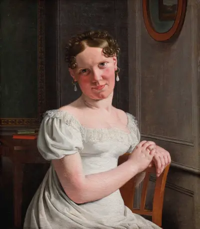 Julie Eckersberg, née Juel, the Artist’s Second Wife av Christoffer Wilhelm Eckersberg