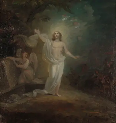 Resurrection Of Christ, Altarpiece Sketch av Robert Wilhelm Ekman