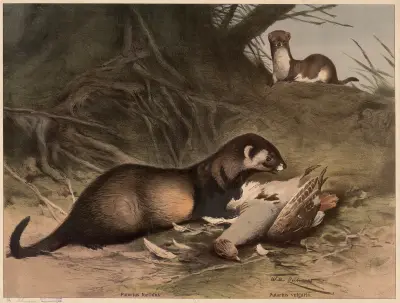 Ferrets av Wilhelm Kuhnert