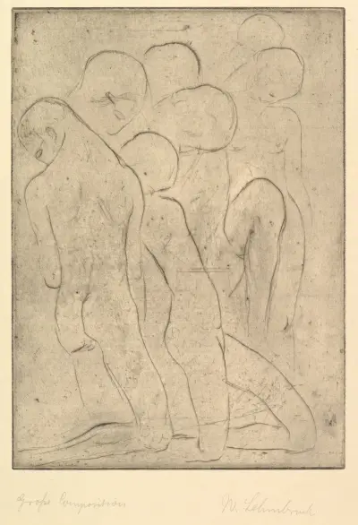 Composition (Große Komposition), Wilhelm Lehmbruck