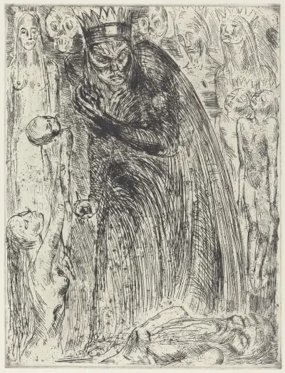 Macbeth V (The Vision of Lady Macbeth), Wilhelm Lehmbruck