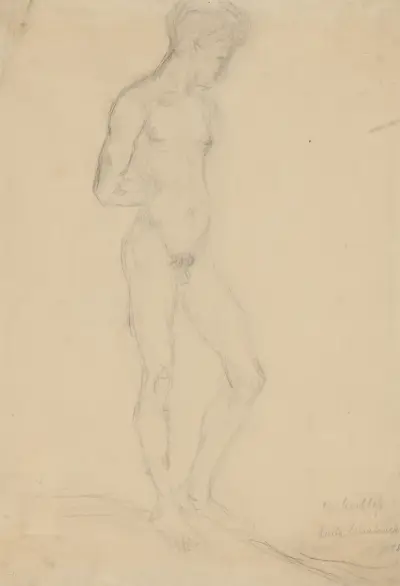Male Nude Model, Wilhelm Lehmbruck