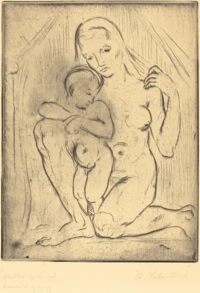 Mutter und Kind (Mother and Child), Wilhelm Lehmbruck