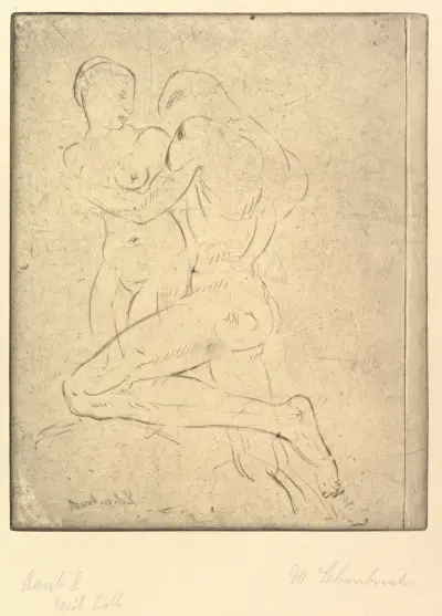 Rape II (Raub II, Weib halb), 1911 – Nr. 2, Wilhelm Lehmbruck