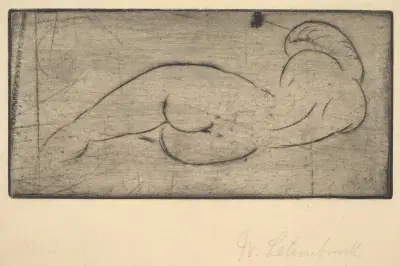 Repose (Ruhende vom Rücken), Wilhelm Lehmbruck