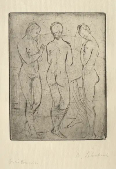 Three Women, Wilhelm Lehmbruck
