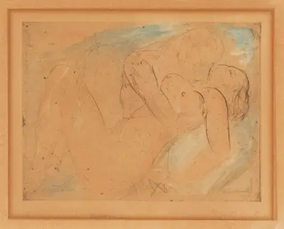 Umarmung II, Wilhelm Lehmbruck