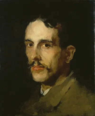 Portrait of the Painter Louis Eysen av Wilhelm Leibl