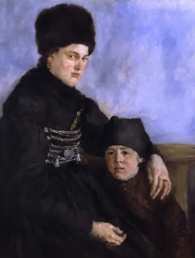 Woman and Child av Wilhelm Leibl