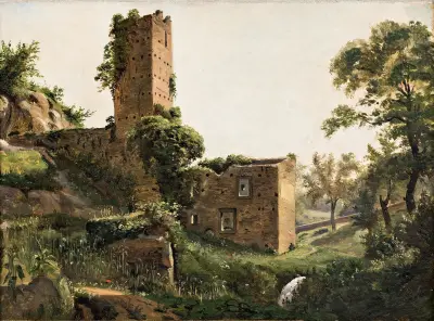 Landscape with ruins av Wilhelm Marstrand