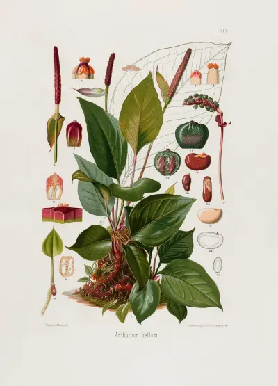 Aroideae Maximilianae tabl. 11, Heinrich Wilhelm Schott