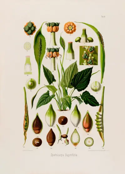 Aroideae Maximilianae Pl.14, Heinrich Wilhelm Schott