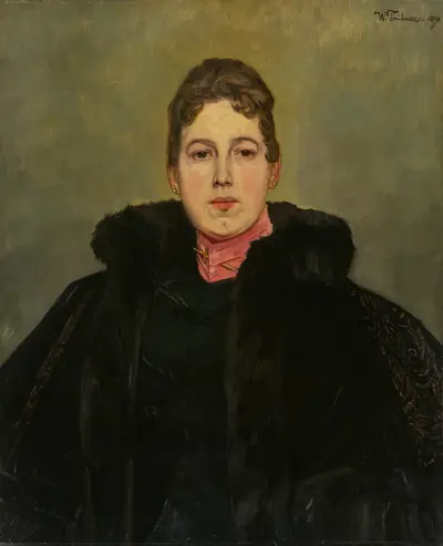 Portrait of an Unknown Lady von Wilhelm Trübner