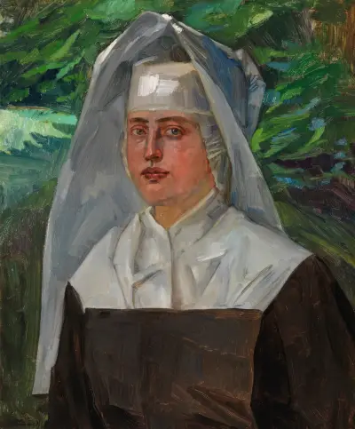 Schwester Ferdinande von Wilhelm Trübner