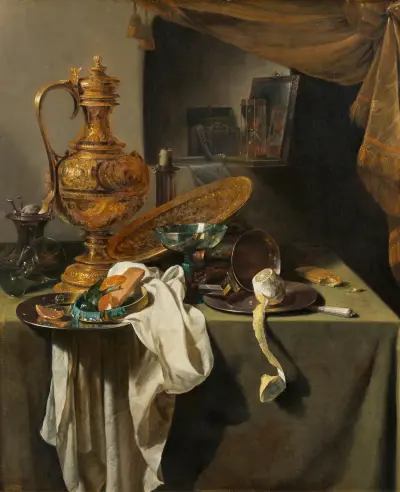 Großes Vanitas-Stillleben von Willem Kalf