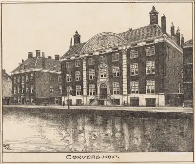 Corvershof te Amsterdam av Willem Wenckebach