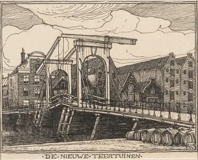De Nieuwe Teertuinen te Amsterdam av Willem Wenckebach