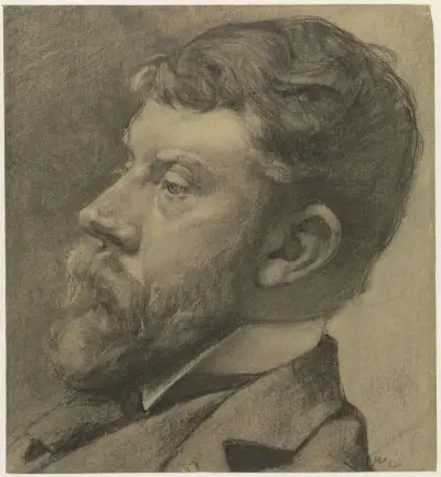 Portret van George Hendrik Breitner von Willem Witsen