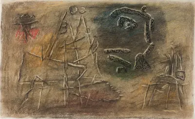 Linear Figures with Relief av Willi Baumeister