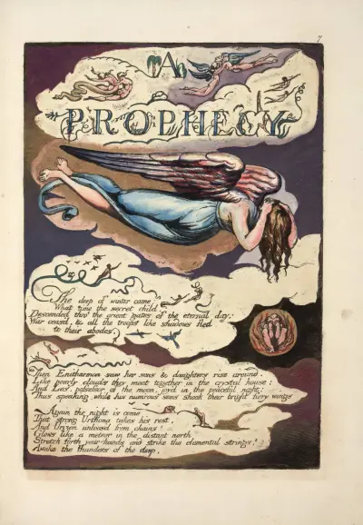 A prophecy; the deep of winter came … av William Blake