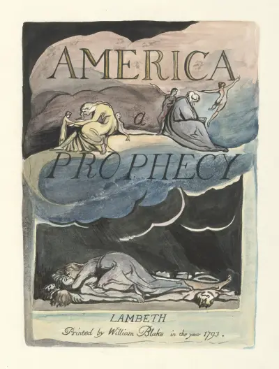 America, a Prophecy – nr 2 av William Blake
