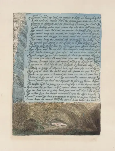 America, a prophecy Pl.11 av William Blake