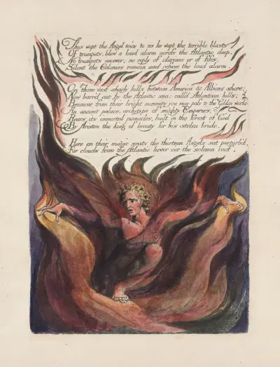 America, a prophecy Pl.12 av William Blake