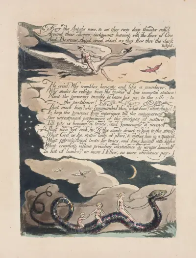 America, a prophecy Pl.13 av William Blake