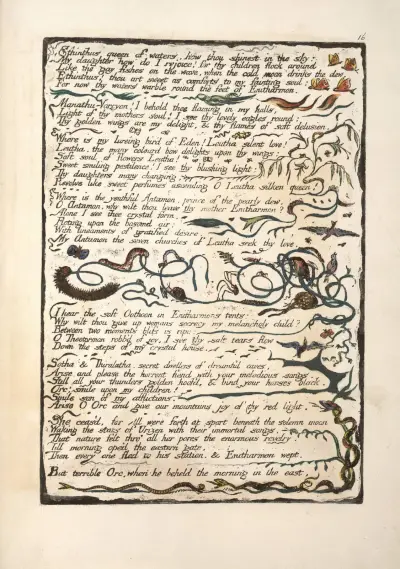 Ethinthus queen of waters …, 1794 – nr 2 av William Blake