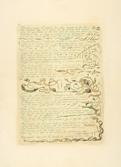 Ethinthus queen of waters,…., 1794 – nr 1 av William Blake