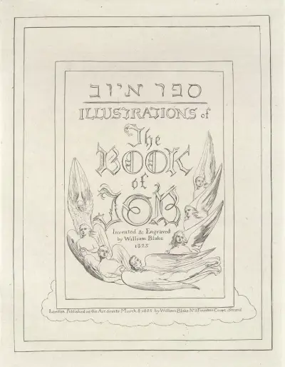 Illustrations of the book of Job Pl.01 av William Blake
