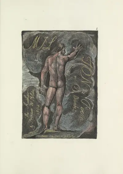 Milton, a poem in 2 books Pl.01 av William Blake