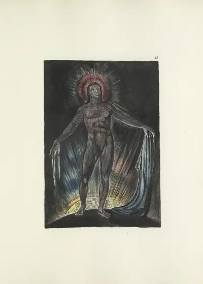 Milton, en dikt i 2 böcker, pl. 13 av William Blake