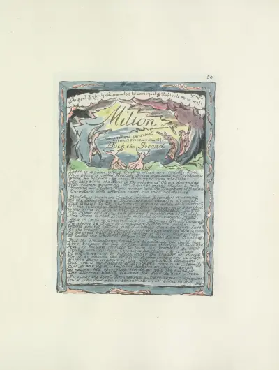 Milton, a poem in 2 books Pl.30 av William Blake