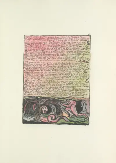 Milton, en dikt i 2 böcker, pl. 42 av William Blake
