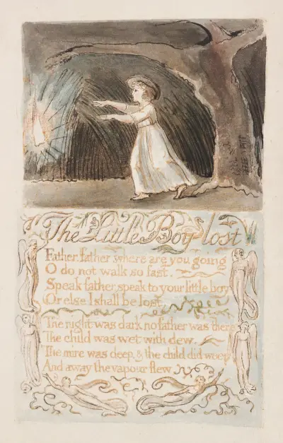 Pl. 12 – The Little Boy Lost av William Blake