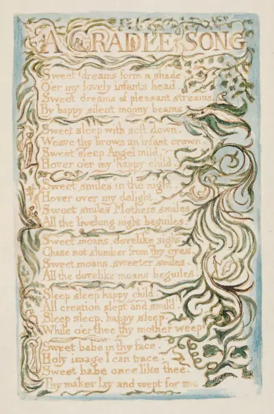 Pl. 26 – A Cradle Song av William Blake