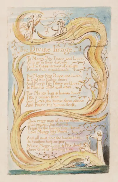 Pl. 9 – The Divine Image av William Blake