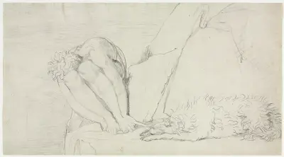 Sketch for ‘The Thought of Death alone, the Fear Destroys’ av William Blake