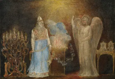The Angel Appearing to Zacharias av William Blake