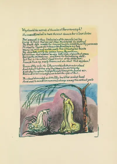 The Book of Thel Pl.3 av William Blake